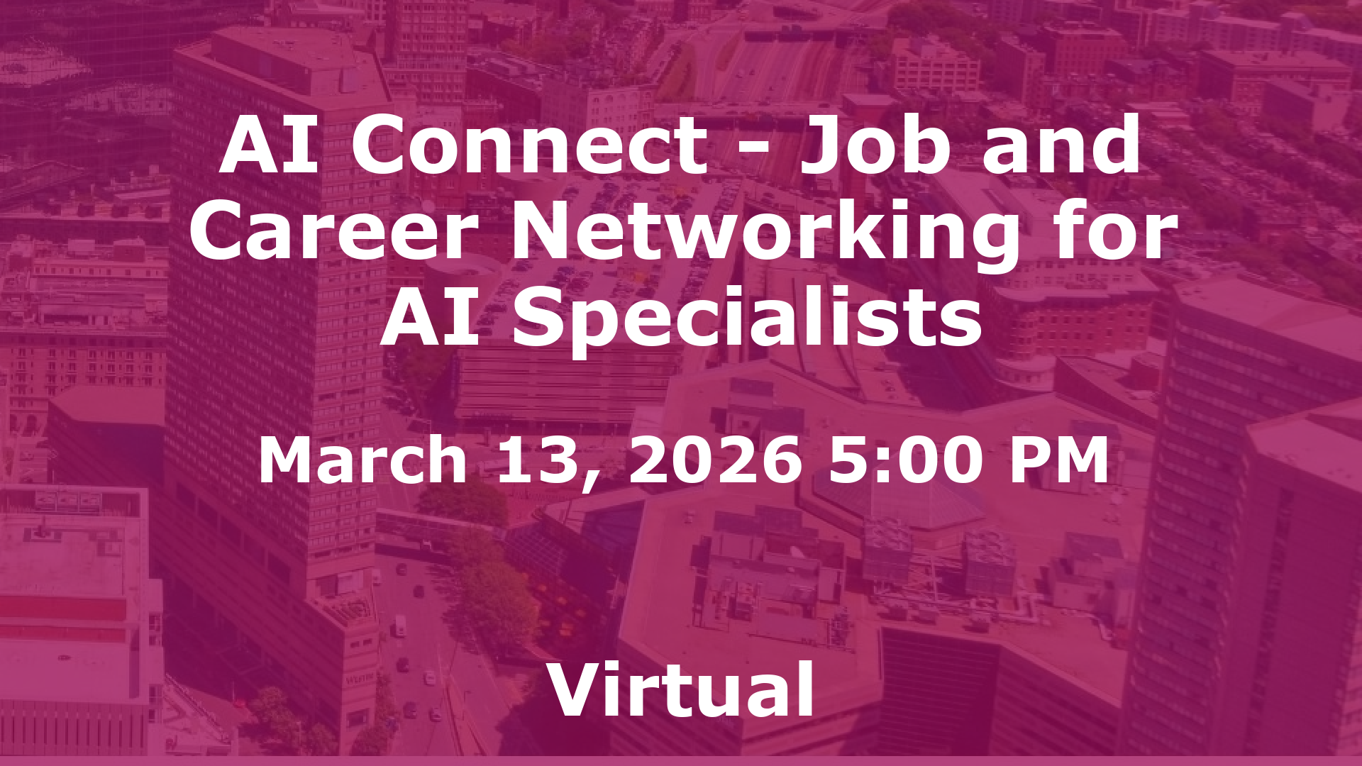 AI Connect - Job and Career Networking for AI Specialists event image
